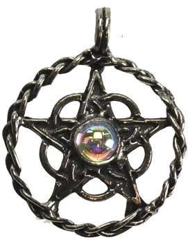 Celtic Pentagram With Crystal