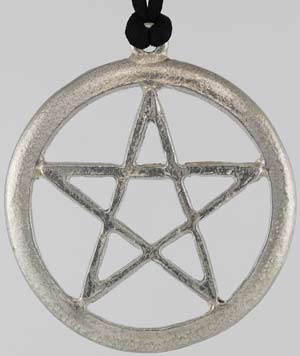 Extra Large Pewter Pentagram pendant