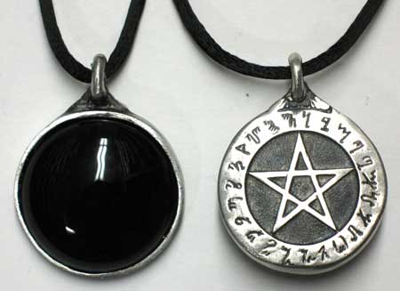 Theban Pentagram with Scrying Disk