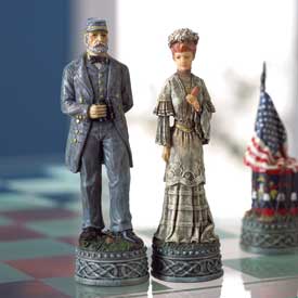 Deluxe Civil War Chess Set